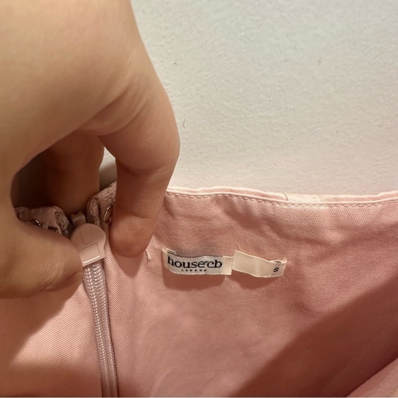 NWOT $255 Vivi Soft Peach Corset Mini Dress/Size  S HOUSE OF CB - Picture 9 of 12